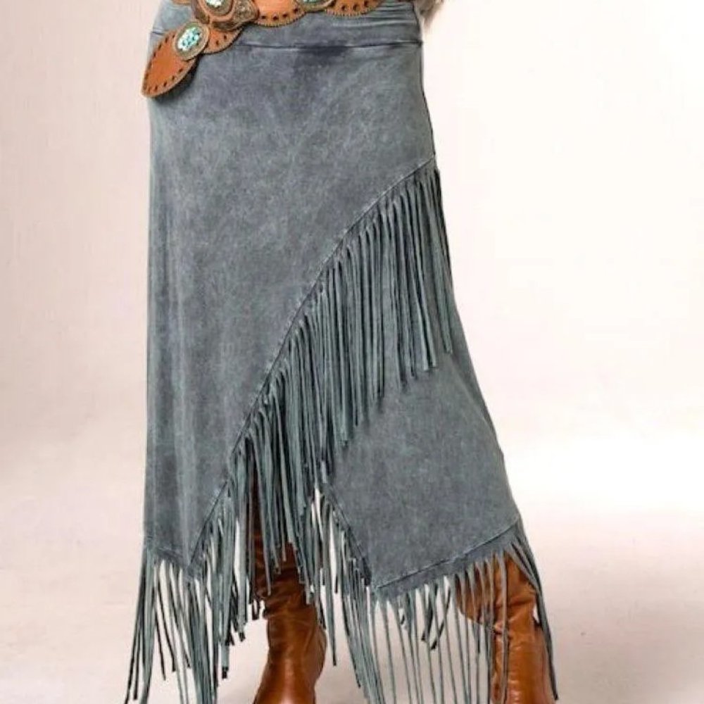 Bully FRINGE Dangling Asymmetric Layered SKIRT/DRESS